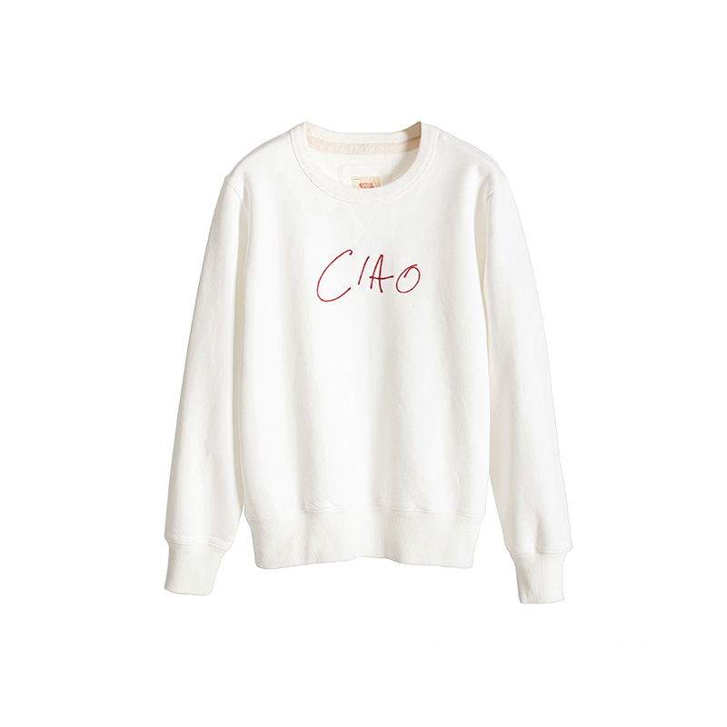 国棉壹厂/012001A8/意大利语手摇绣花套头卫衣VintageRepublic