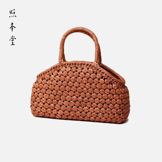 葡萄藤六角花饺子手编包手提包 商品图0