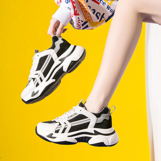 阿比让加绒厚底时尚百搭老爹鞋mx05533