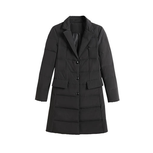 QZT-职业羽绒棉服西装领工作服男女同款保暖气质修身工装 商品图3