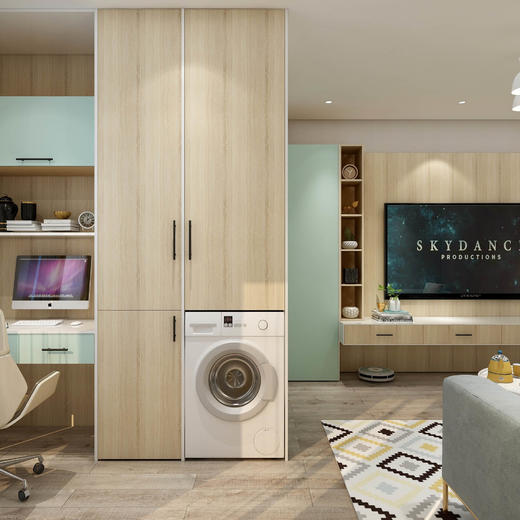 清馨乐学洗衣机柜 商品图0