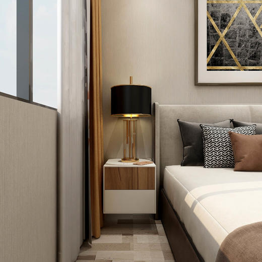 都市镜框床头柜 商品图0