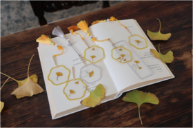 【学1】传统刺绣银杏书签制作