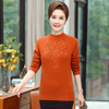 YMS-NSF6103加绒加厚毛衣女中老年人服装妈妈装冬季打底衫奶奶装保暖上衣 商品缩略图2