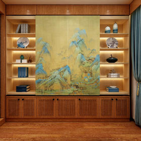 盛唐直棂格书柜