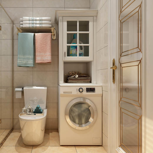 全欣简欧洗衣机柜 商品图0