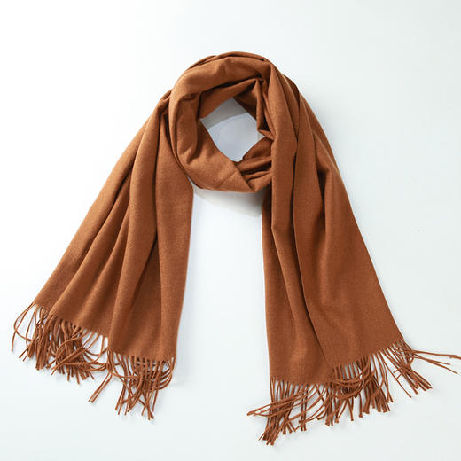 217#纯色流苏围巾 商品图3