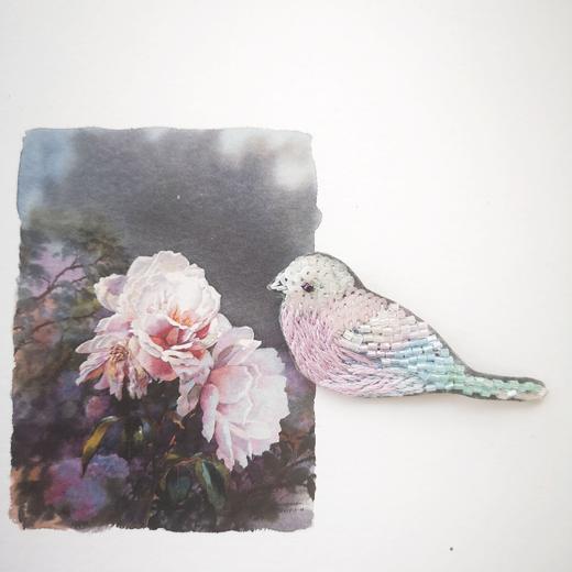 【云端刺绣】日系小鸟可爱胸针 商品图2