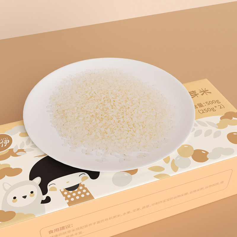 井伊有机胚芽米宝宝儿童粳米营养辅食五常谷物熬粥稀饭新米500g