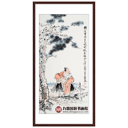 柴发林《禅悟人生四境图》50cm*100cm*4 人物四条屏作品 客厅/茶室挂画 商品图5