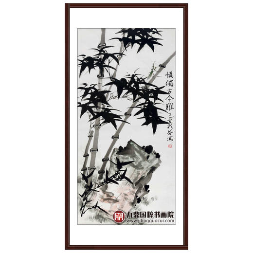 刘彩芬《清》《慎》《勤》《忍》50cm*100cm*4 花鸟竖幅作品 客厅/书房/茶室/餐厅挂画 商品图3