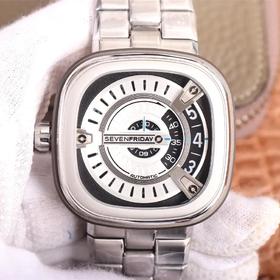 SV七个xqw，原装316L不锈钢表带，市场z高版本，男士腕表，自动机械机芯，钢表带+送皮表带，密底。