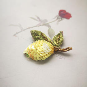 【云端刺绣】柠檬立体法式珠绣