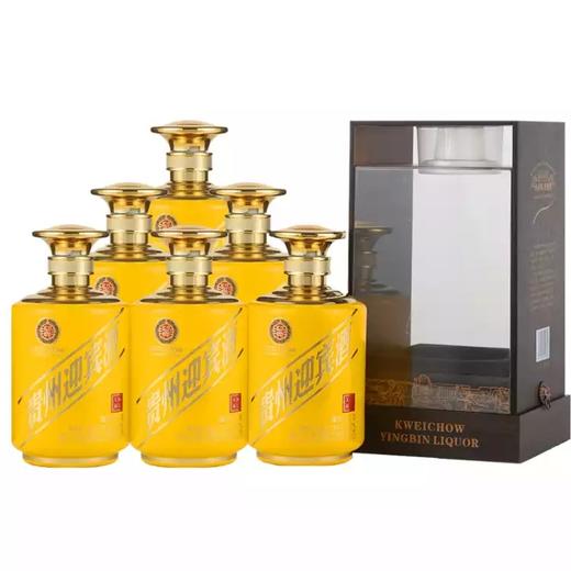 【推荐】贵州迎宾酒 大师封坛（黄）53度 酱香型白酒 整箱500ml*6瓶 商品图0