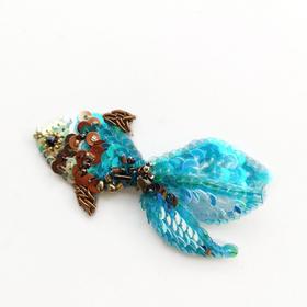 【云端刺绣】立体小金鱼别针