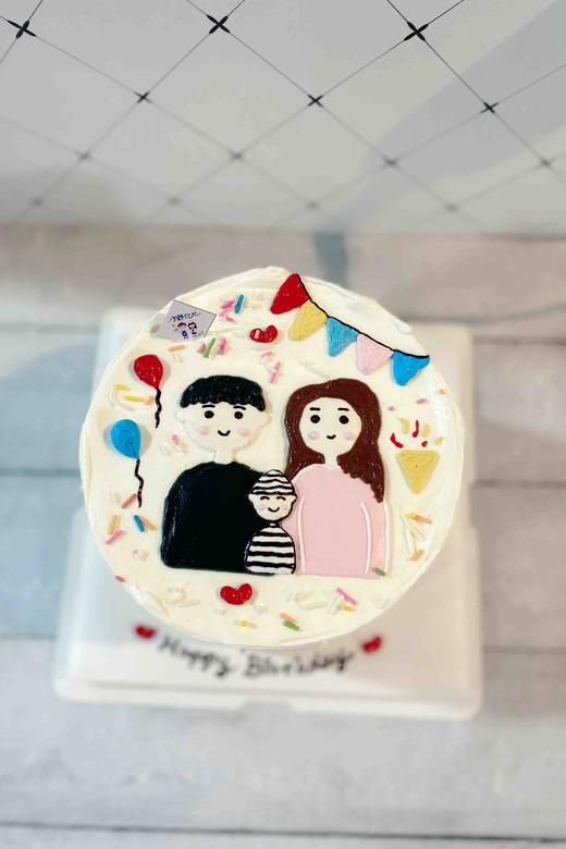 手绘一家三口 下单前请仔细阅读商品详情 商品图0