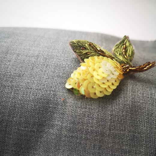 【云端刺绣】柠檬立体法式珠绣 商品图2