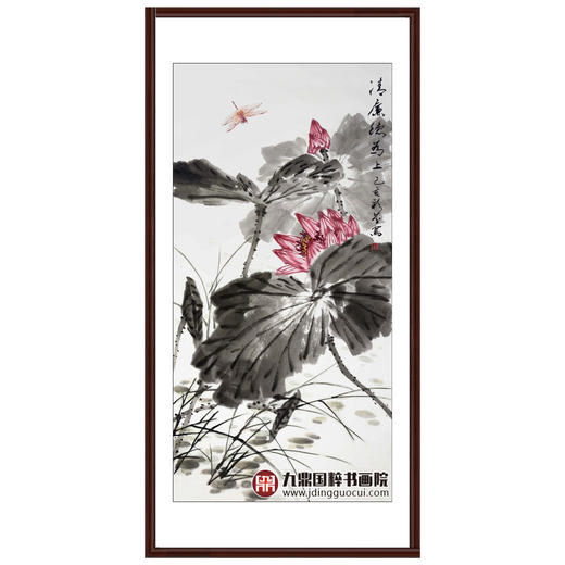 刘彩芬《清》《慎》《勤》《忍》50cm*100cm*4 花鸟竖幅作品 客厅/书房/茶室/餐厅挂画 商品图4