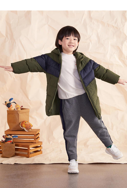 latin 马拉丁男大童羽绒冬装新款中长羽绒119114703g