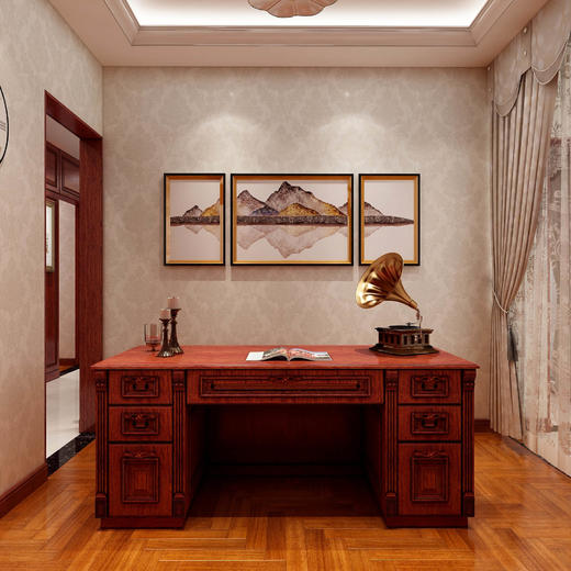 经典纯欧书桌 商品图0