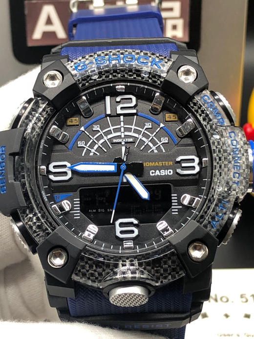 casio卡西欧 g-shock gg-b100系列 zhong极硅胶运动指针电子表,碳纤维