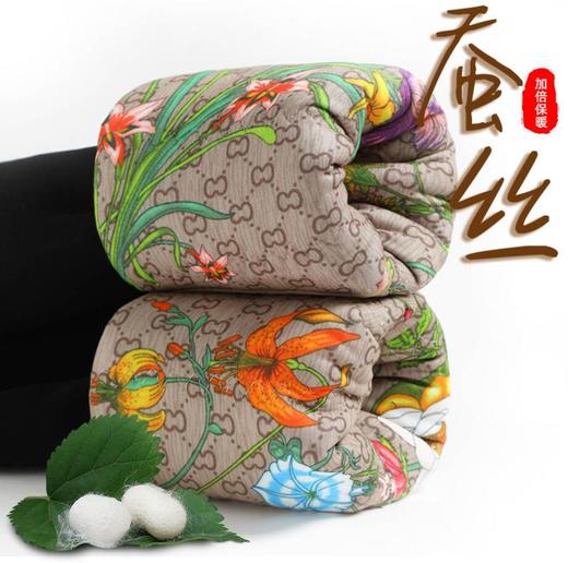 PDD-蚕丝加绒加厚打底裤 商品图0