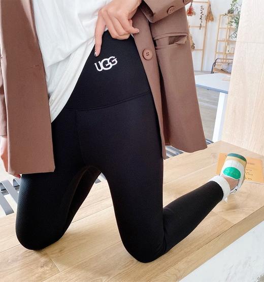 现货 正品UGG鲨鱼女裤外穿秋冬季加绒羊绒鲨鱼芭比裤黑色瘦腿（10天左右发货） 商品图0