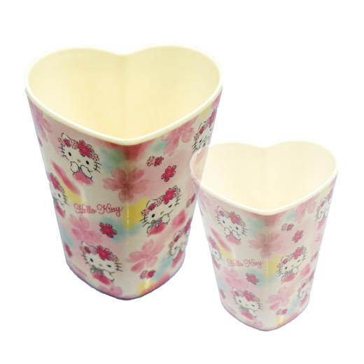 五和粉萌凯蒂猫心形杯310ml【FKT-953】 商品图1