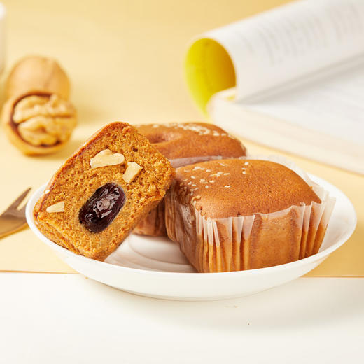 红枣核桃蛋糕 420g/箱 早餐 即食 面包 糕点 点心 休闲零食 好想你 商品图1