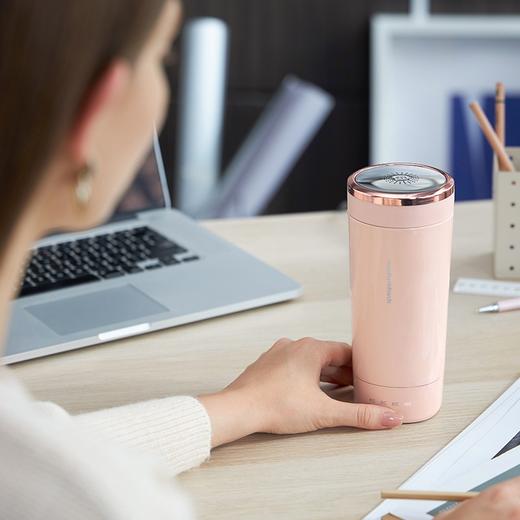 摩飞便携式烧水壶 旅行保温电热水杯 316不锈钢烧水杯随行办公加热电水壶 商品图2