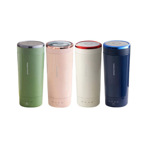 摩飞便携式烧水壶 旅行保温电热水杯 316不锈钢烧水杯随行办公加热电水壶 商品图0