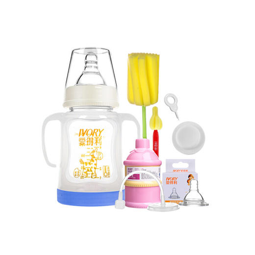 爱得利高硼玻璃宽口奶瓶初生组合套装【A124】 商品图0