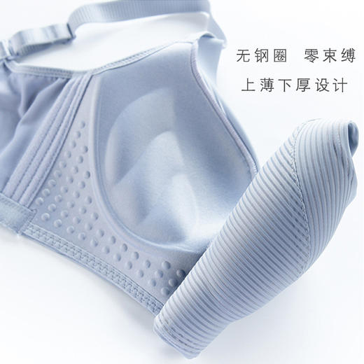 跨境外贸无痕无钢圈文胸舒适超聚拢收副乳防下垂调整型内衣 商品图3