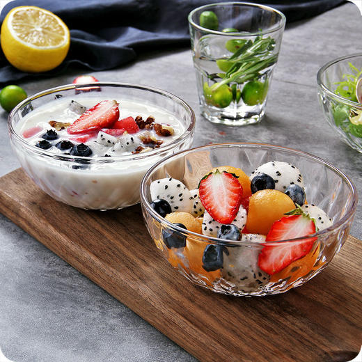 【玻璃沙拉碗】家用面碗水果沙拉碗厨房用品透明玻璃碗大号餐具碗 商品图7