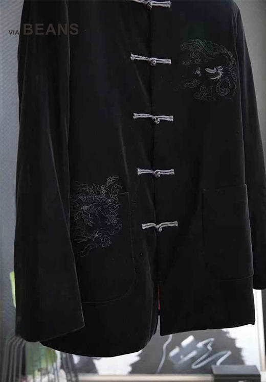 【男装】VIA BEANS 立领盘扣绣龙外套9113010012 商品图5