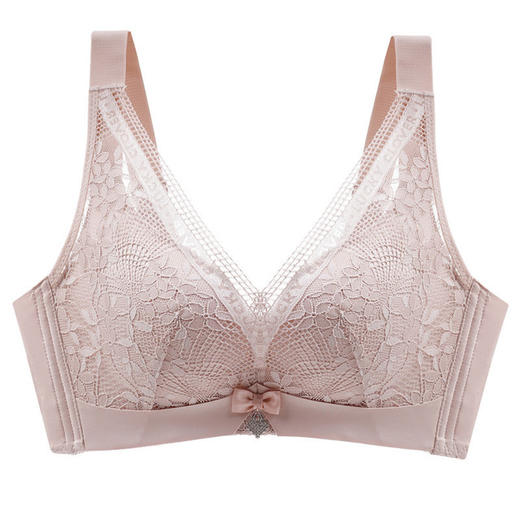 【收副乳聚拢文胸罩】厚薄款聚拢调整型文胸性感收副乳蕾丝胸罩无钢圈四排扣 商品图11