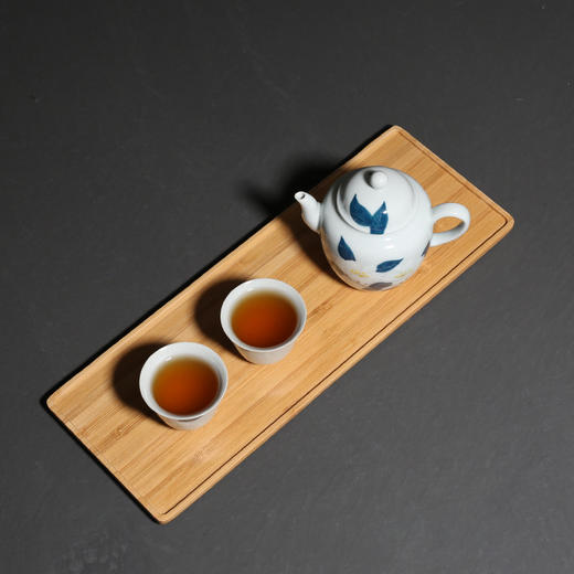茶盘-竹制小号干泡盘功夫茶具一壶二杯茶盘旅行小茶盘 商品图2
