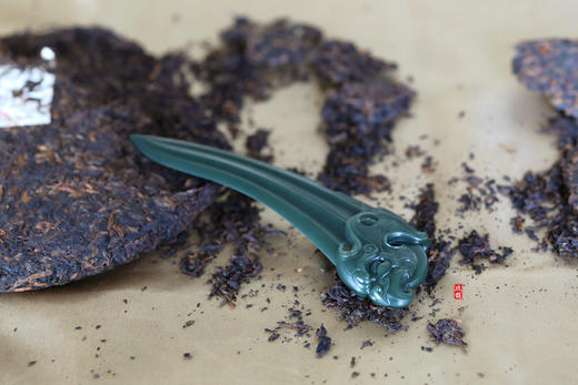 和田玉（青玉）茶刀 商品图4