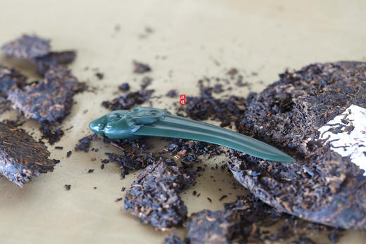 和田玉（青玉）茶刀 商品图3