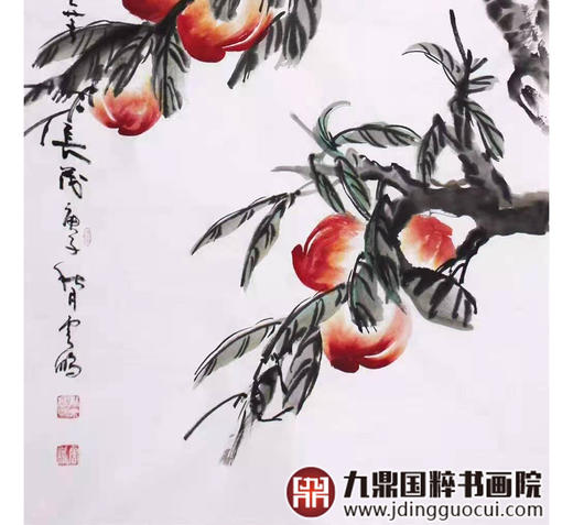 高云鹏《大福大寿》68*138cm 花鸟竖幅作品 茶室/餐厅挂画 商品图5