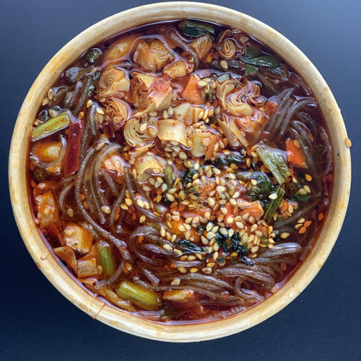 酸辣粉纯红薯粉6桶装110克整箱网红速食方便面 商品图4