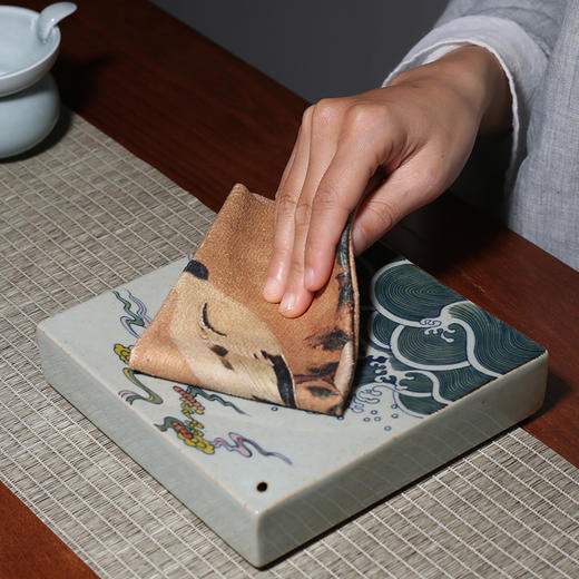 棉麻茶巾吸水禅意中国风茶艺茶布茶垫功夫茶道配件 商品图1