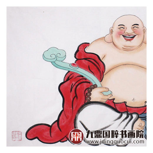 高云鹏《招财进宝财源广进》68*138cm 人物横幅作品 茶室/客厅挂画 商品图4