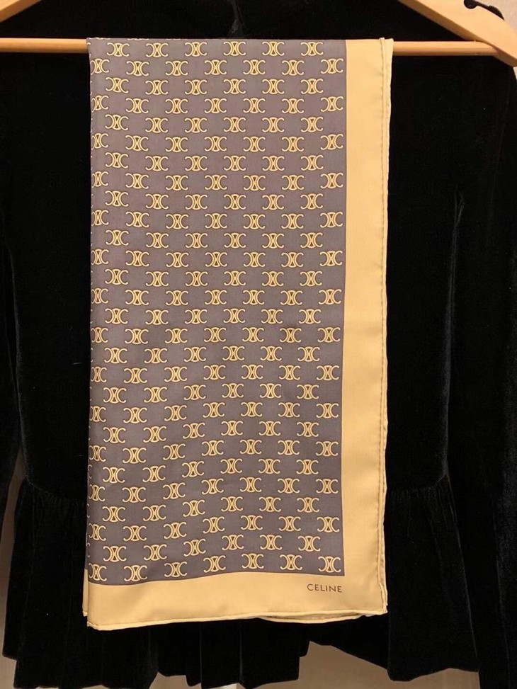 老花凯旋门丝巾 18姆米真丝丝巾 90*90cm