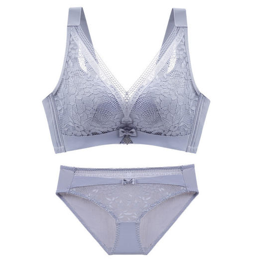 【收副乳聚拢文胸罩】厚薄款聚拢调整型文胸性感收副乳蕾丝胸罩无钢圈四排扣 商品图5