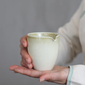 公道杯-陶瓷公道杯-草木灰釉公杯  茶海  功夫茶具 分茶器复古