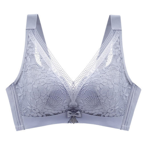【收副乳聚拢文胸罩】厚薄款聚拢调整型文胸性感收副乳蕾丝胸罩无钢圈四排扣 商品图12