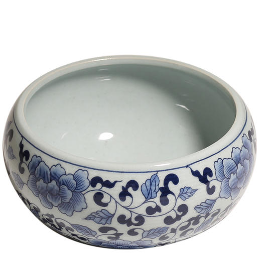 茶道配件-青花缠枝陶瓷茶洗 功夫茶道配件杯洗 商品图4