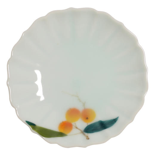 茶道配件-陶瓷杯垫-小清新手绘枇杷茶杯垫 陶瓷茶具隔热垫茶道配件 商品图4