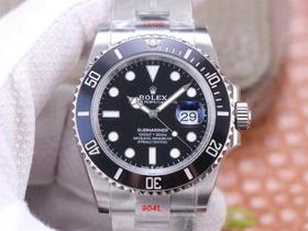 Green绿厂劳li士2020新款潜航者41系列黑水鬼，日本京瓷材料配方，尺寸41mm*12.25，密底，男士腕表，2824自动机械机芯，精钢表带